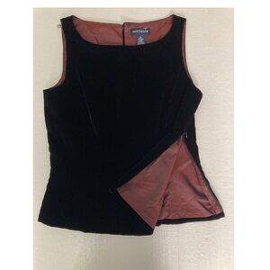 Ann Taylor Top Womens Velvet Sleeveless Tank Blouse Size 2